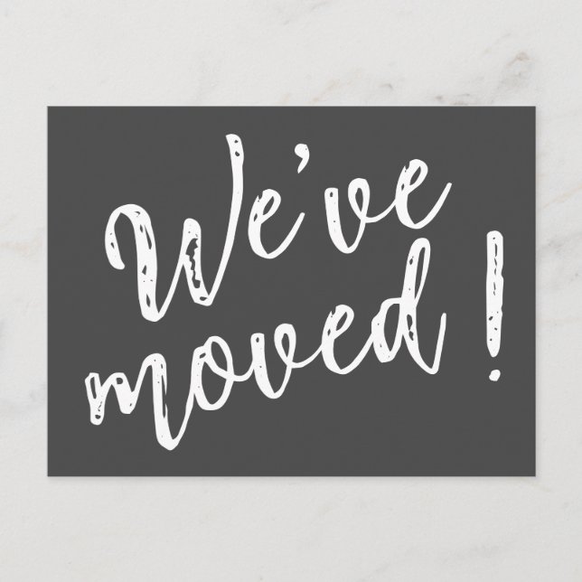 Postal Hemos cambiado el guión moderno manuscrito (Anverso)