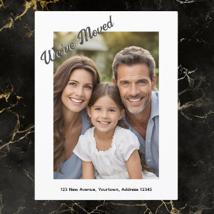 Postal Hemos cambiado la dirección de la foto de la famil