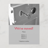 Hemos cambiado Postcard con una puerta y una llave