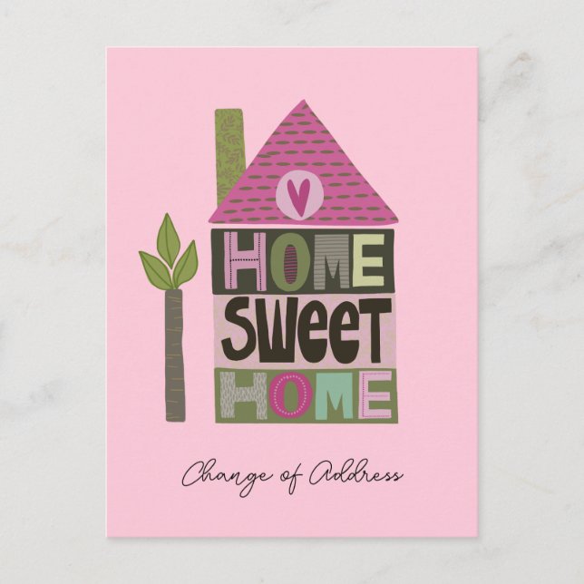 Postal Hemos movido el cambio de dirección de las letras  (Anverso)