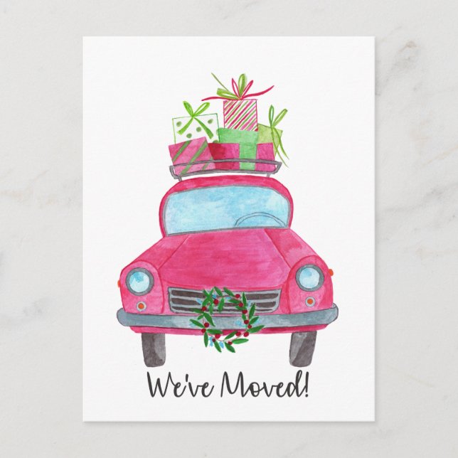 Postal Hemos movido el coche de los Navidades (Anverso)