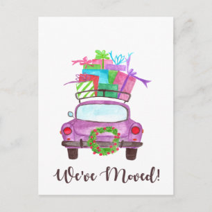 Postal Hemos movido el coche de los Navidades