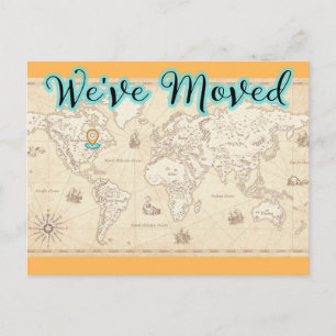 Postal Hemos movido el mapa del tiempo antiguo con la ben