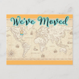 Postal Hemos movido el mapa del tiempo antiguo con la ben
