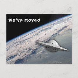 Postal Hemos movido el tema del espacio de OVNI
