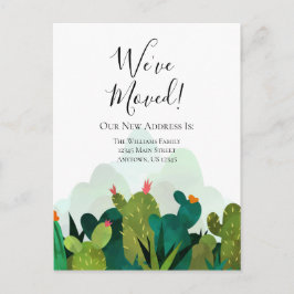 Postal Hemos movido la acuarela Cactus Cacti