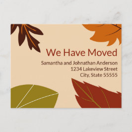 Postal Hemos movido las hojas de otoño moviendo la Invita