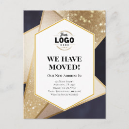 Postal Hemos Movido Negocios Geométricos Moviéndose