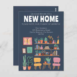 Postal Hemos Mudado Dirección Cambiar Sala De Vida Cuta