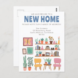 Postal Hemos Mudado Dirección Cambiar Sala De Vida Cuta