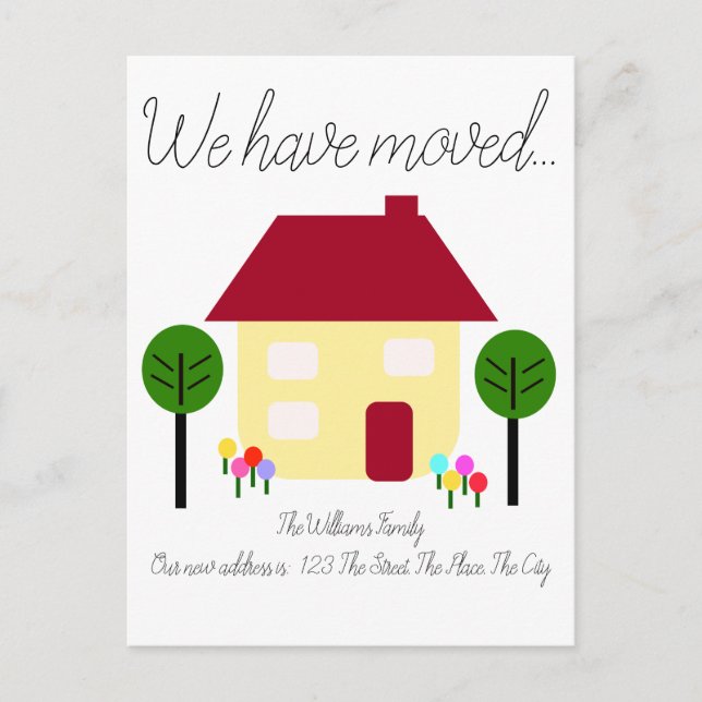 Postal Hemos Mudado Nueva Dirección (Anverso)