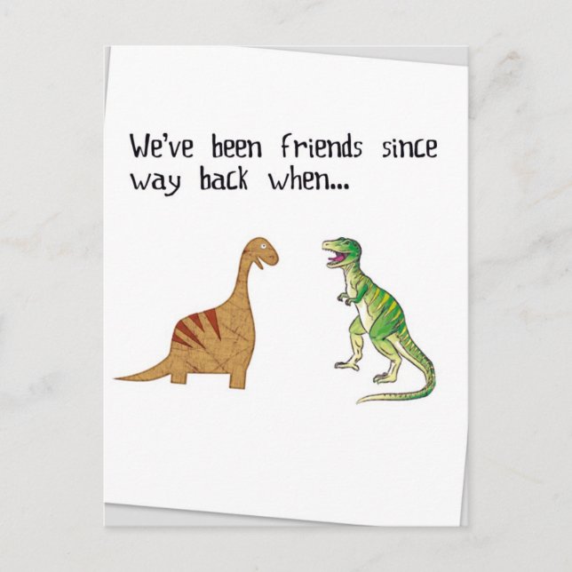 Postal Hemos sido amigos (Anverso)