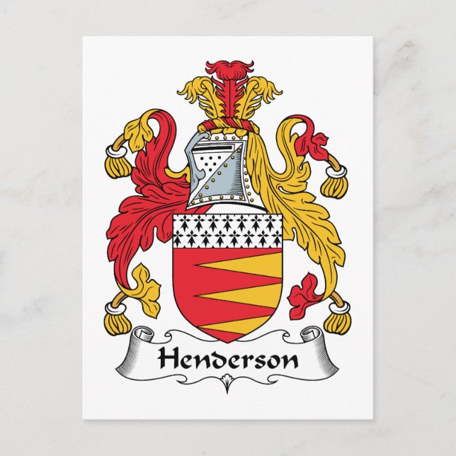 Postal Henderson Family Crest (Anverso)