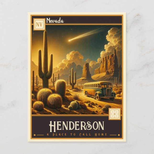 Postal Henderson, Nevada | Vintage (Anverso)