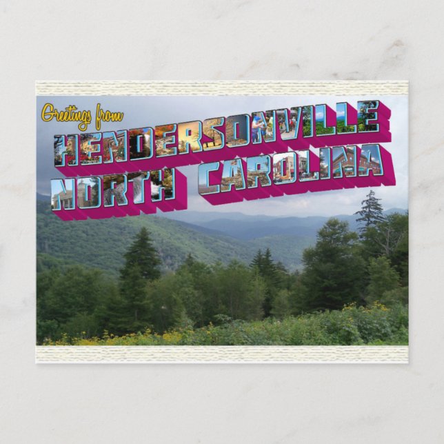 Postal Hendersonville, NC (Anverso)