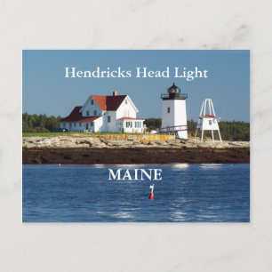 Postal Hendricks Head Light, Maine Postcard
