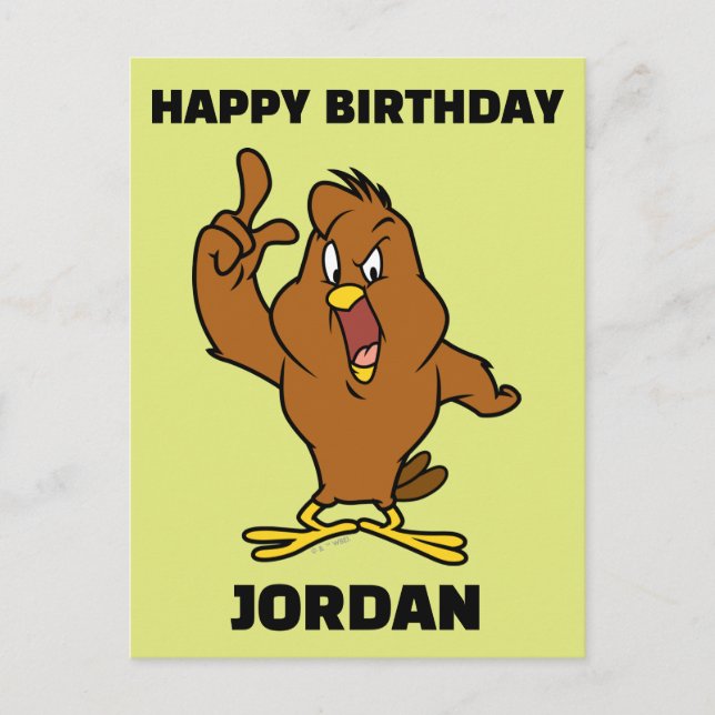 Postal Henery Hawk Yelling (Anverso)