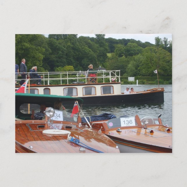 Postal Henley on Thames, barco tradicional (Anverso)
