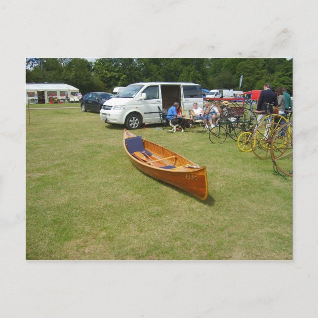 Postal Henley on Thames, canoa clásica (Anverso)
