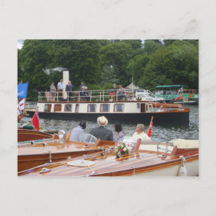 Postal Henley on Thames, un yate de vapor clásico