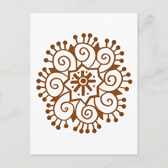 Postal Henna Circle (Anverso)