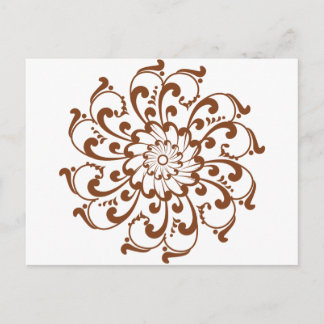 Postal Henna Swirl Mandala