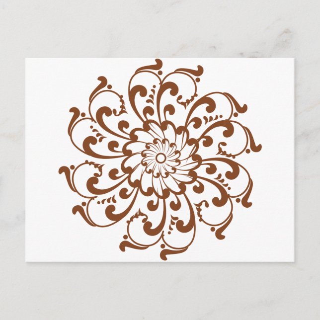 Postal Henna Swirl Mandala (Anverso)