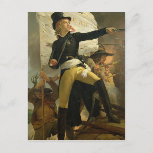 Postal Henri de La Rochejaquelein , líder de