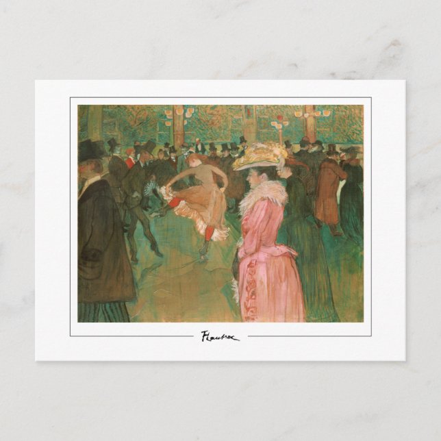 Postal Henri de Toulouse-Lautrec #12 - Bella Artes Postca (Anverso)