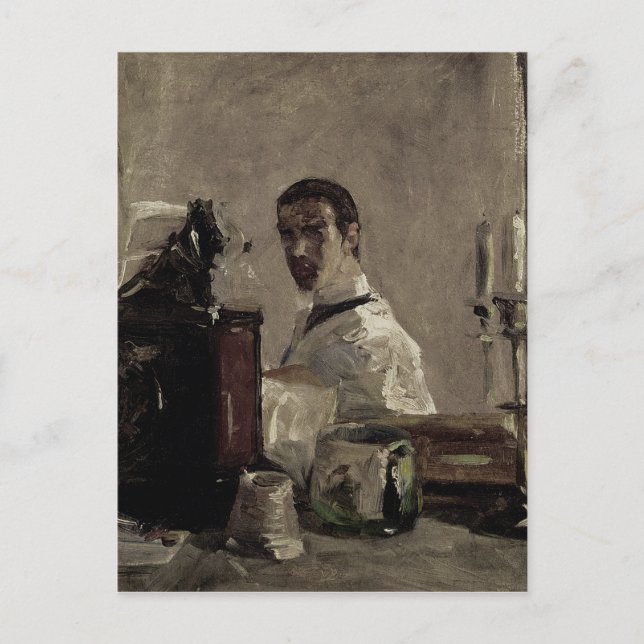 Postal Henri de Toulouse-Lautrec | Autorretrato, 1880 (Anverso)