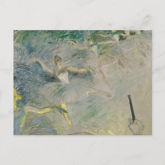 Postal Henri de Toulouse-Lautrec - Bailarinas de ballet (Anverso)