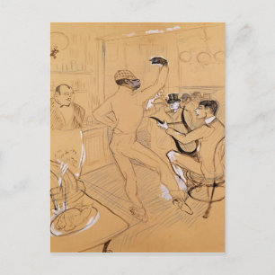 Postal Henri de Toulouse-Lautrec Baile de chocolate, 18