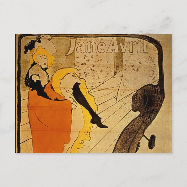 Postal Henri de Toulouse-Lautrec Belle Epoque (Anverso)