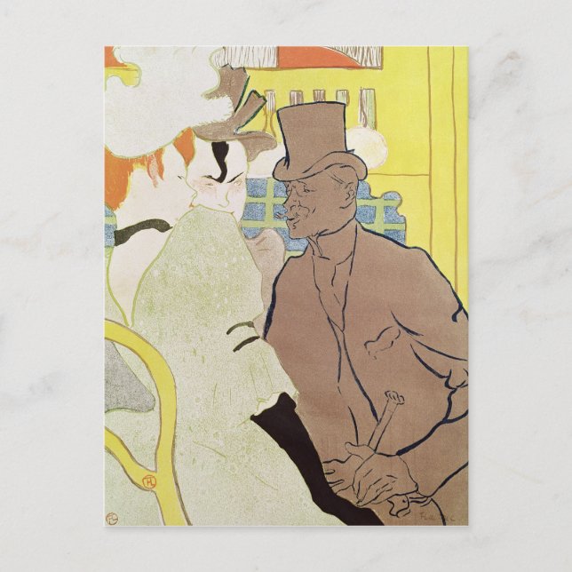 Postal Henri de Toulouse-Lautrec | El inglés en el  (Anverso)