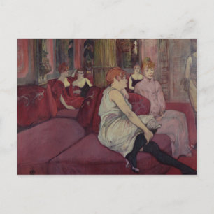 Postal Henri de Toulouse-Lautrec   En el Salón de la Ru
