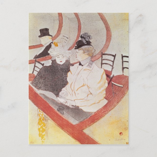 Postal Henri de Toulouse-Lautrec | La Grande Loge, 1897 (Anverso)