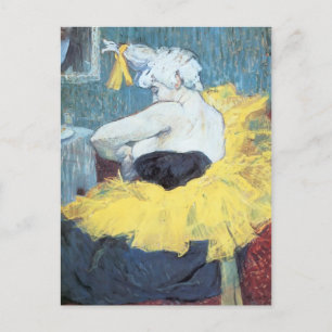 Postal Henri de Toulouse-Lautrec: La payasa Cha u Kao