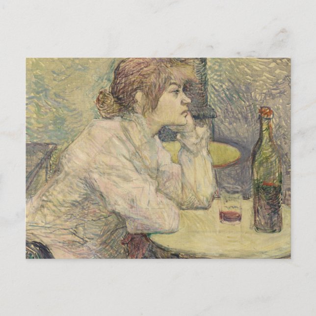 Postal Henri De Toulouse Lautrec - La resaca (Suzanne) (Anverso)