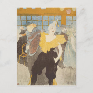 Postal Henri de Toulouse-Lautrec Las payasadas en la R