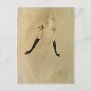 Postal Henri de Toulouse-Lautrec   Yvette Guilbert, 1894