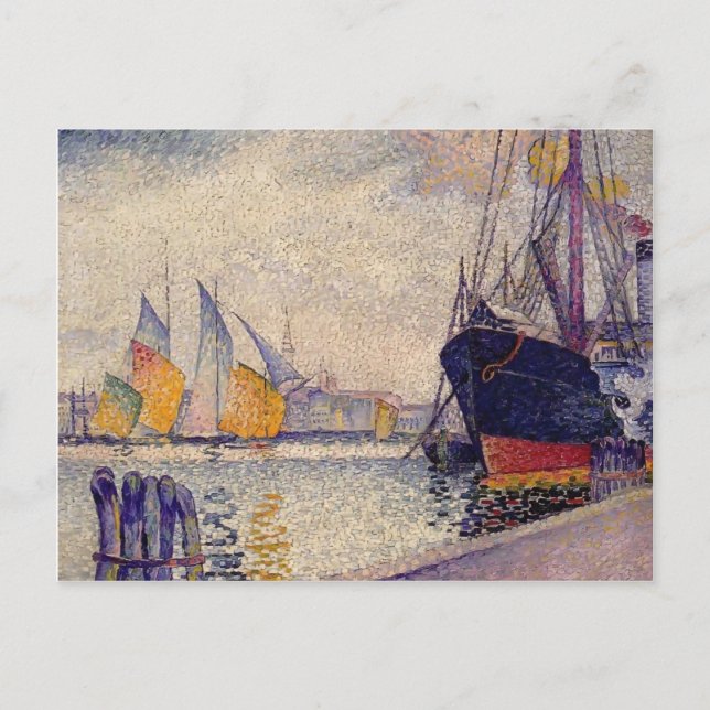 Postal Henri-Edmond Cross- Canal de la Guidecca, Venecia (Anverso)