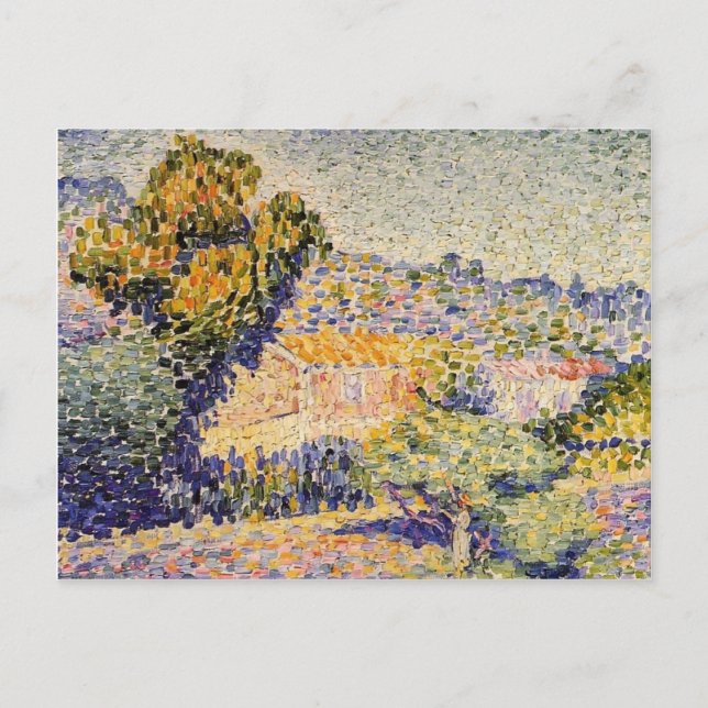 Postal Henri-Edmond Cross - La Casa Rosa (Anverso)