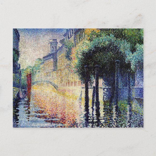 Postal Henri-Edmond Cross-Rio San Trovaso, Venecia (Anverso)