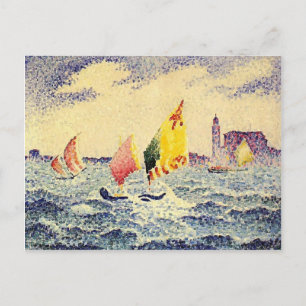 Postal Henri-Edmond Cross-Sailboat cerca de Chicago