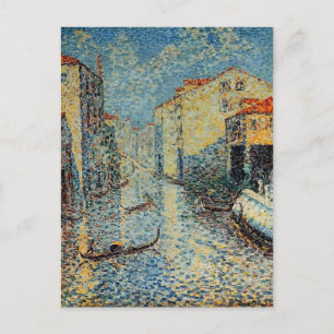 Postal Henri-Edmond Cross- Un canal veneciano