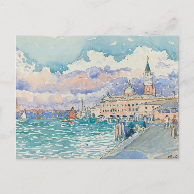 Postal Henri-Edmond Cross - Venecia, 1903 (Anverso)