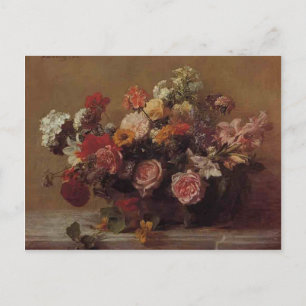 Postal Henri Fantin-Latour - Flores