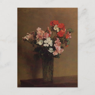 Postal Henri Fantin-Latour-Geraniums