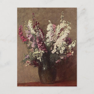 Postal Henri Fantin-Latour-Larkspur