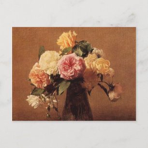 Postal Henri Fantin-Latour - Rosas